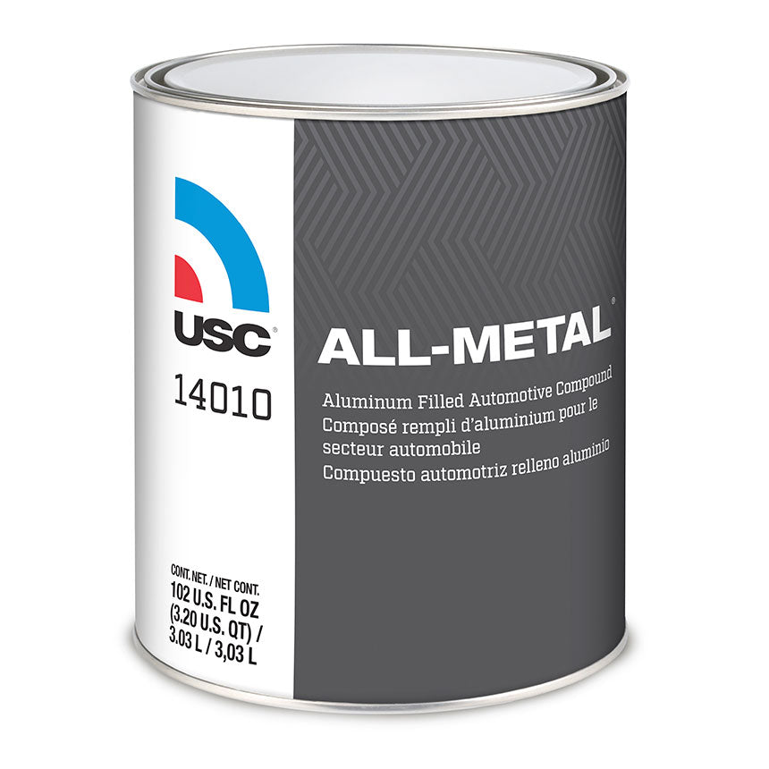 USC® All-Metal Aluminum-Filled Body Filler, 1 Quart – Auto Paint HQ