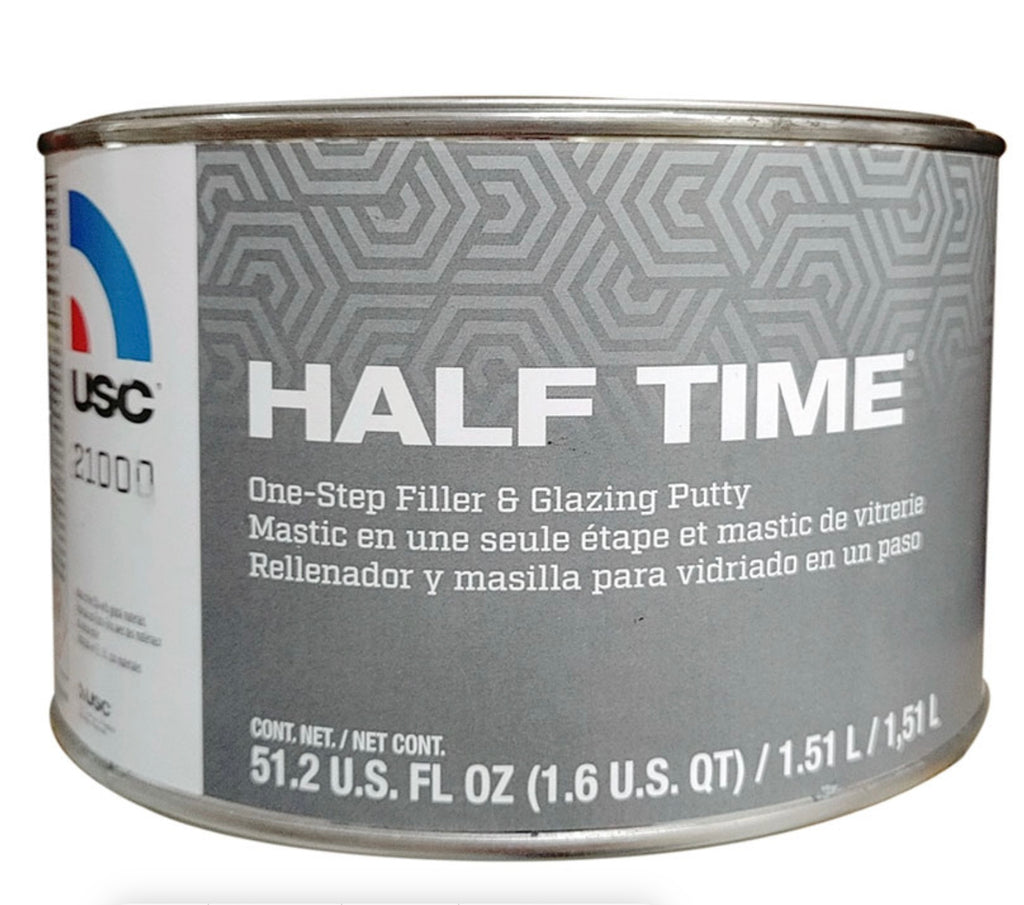 USC® HALF TIME Glazing Putty Body Filler Auto Paint HQ