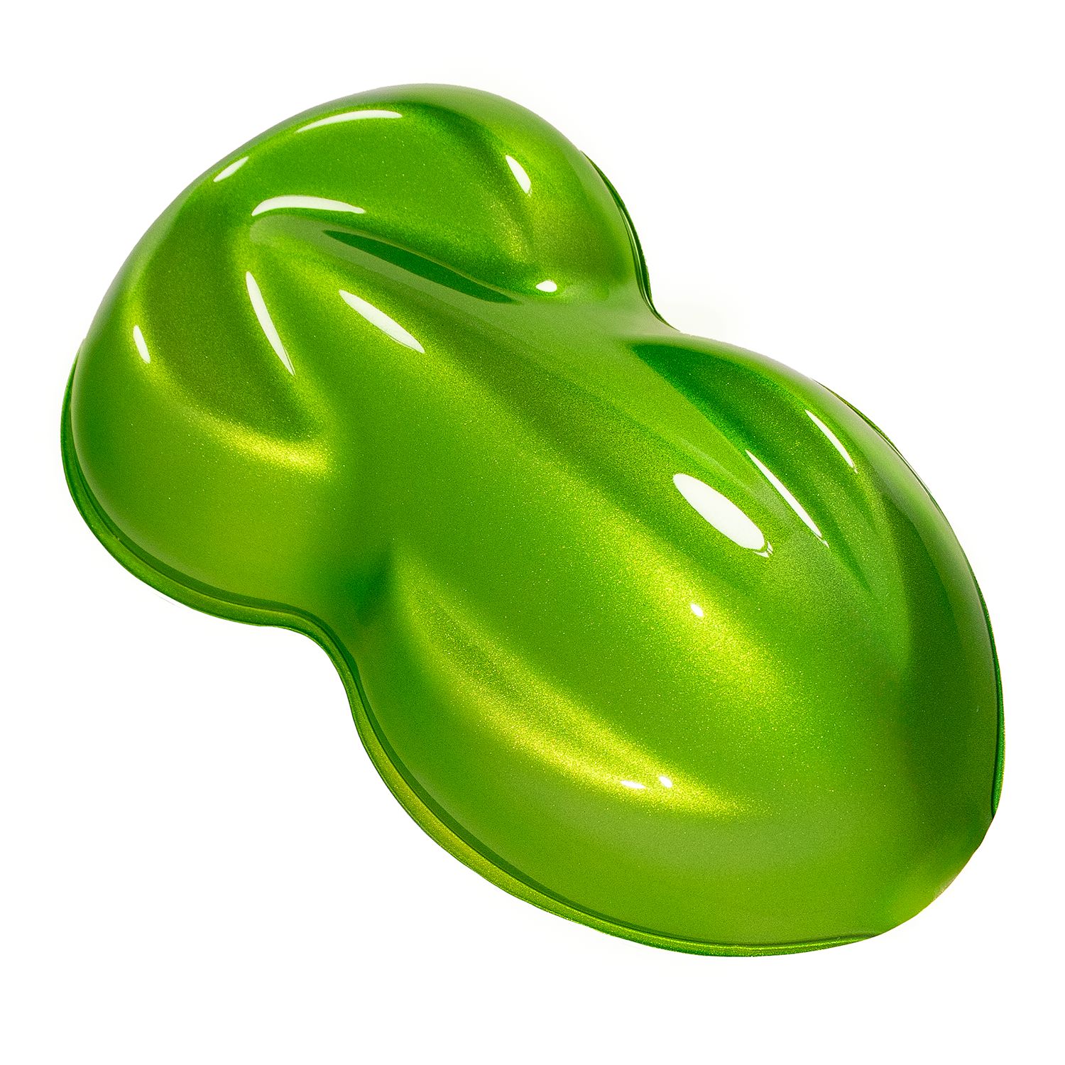 Single Stage Limco Automotive Paint Candy Lime Over Gold Base