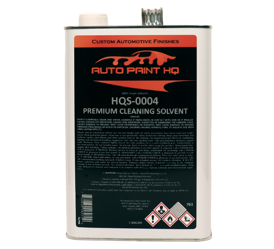 Premium Spray Gun Cleaning Solvent, One Gallon Auto Paint HQ