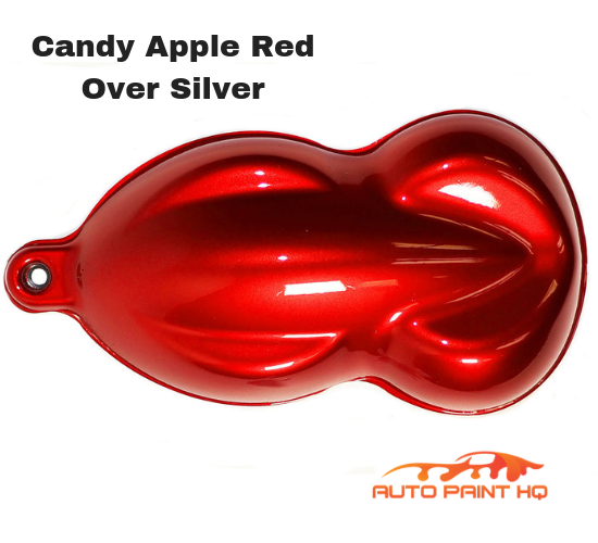 Candy Apple Red over Silver Base Complete Gallon Kit Auto Paint HQ