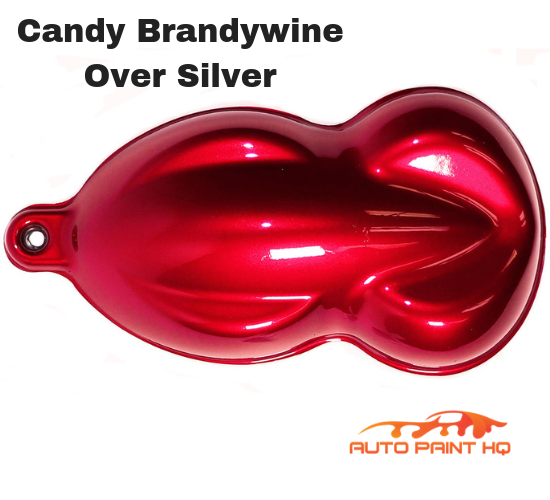 Candy Brandywine over Silver Base Complete Gallon Kit Auto Paint HQ