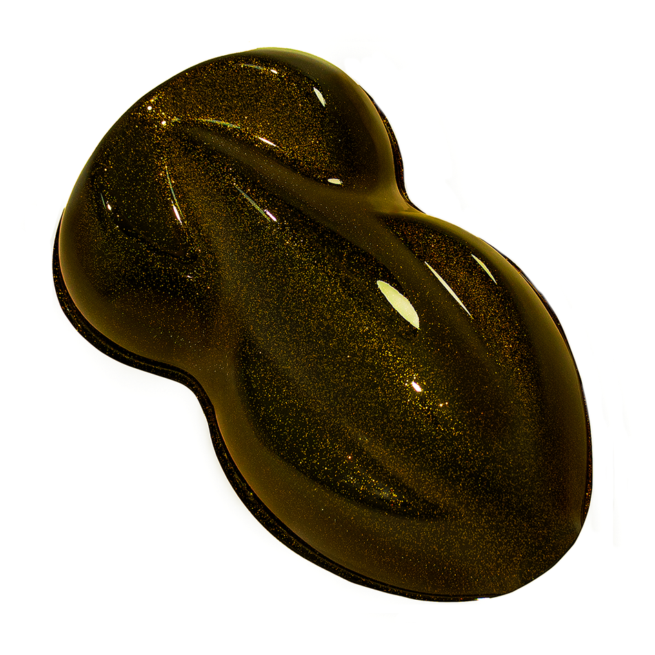 Candy Flake Gold over Black Base Complete Gallon Kit
