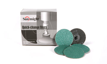 Sunmight Alumina Zirconia Quick Change Disc, 3”, Roloc