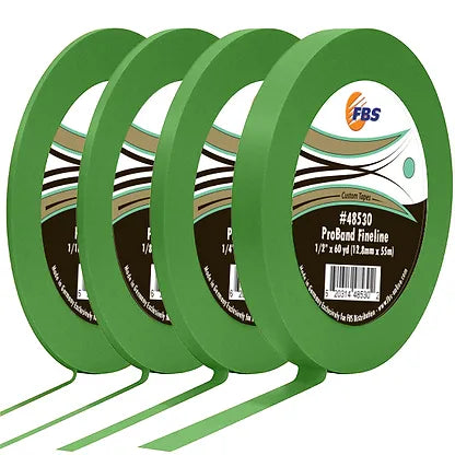 FBS ProBand Fineline Green Masking Tape (Soft-Tight Curves) Single Roll