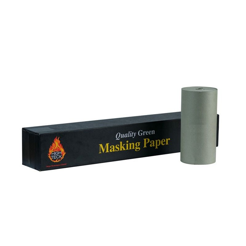 High Teck™ Masking Paper, 500 ft L, Green, 35 lb Basis