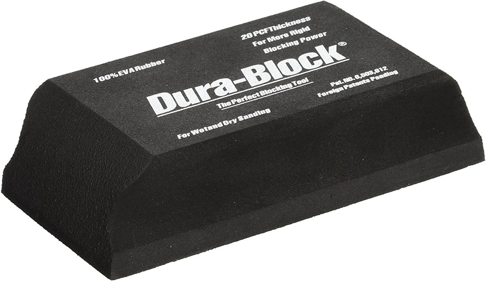 Dura-Block 1/3 Sanding Block, 5-1/2” L, PSA Attachment, EVA Rubber