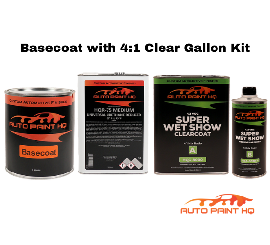 Nissan RBG Arctic Blue Basecoat Clearcoat Complete Gallon Kit