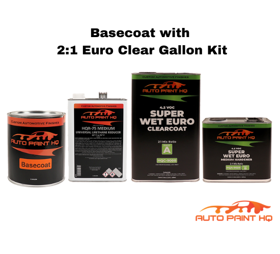 BMW 275 Boston Green Basecoat Clearcoat Complete Gallon Kit