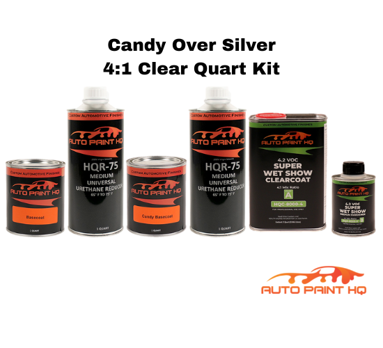 Candy Brandywine Basecoat Quart Complete Kit (Over Charcoal Base)