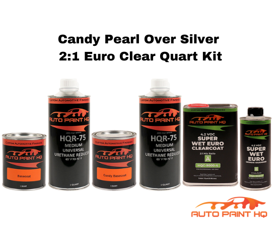 Candy Apple Red Basecoat Quart Complete Kit (Over Charcoal Base)