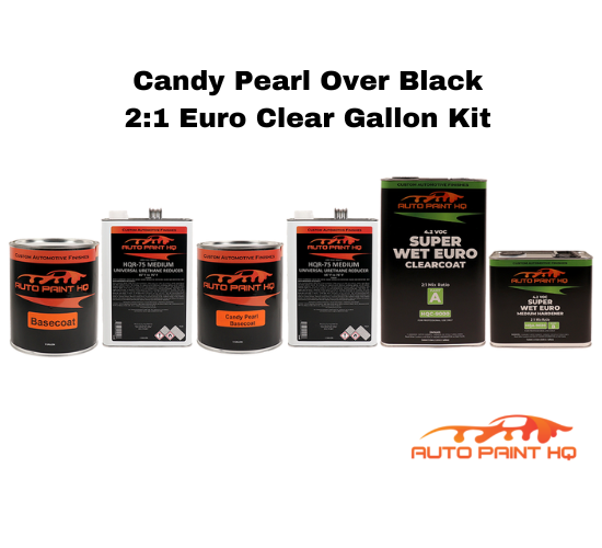 Candy Pearl Merlot over Black Base Complete Gallon Kit