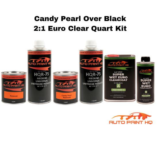 Candy Pearl Merlot Basecoat Quart Complete Kit (Over Black Base)