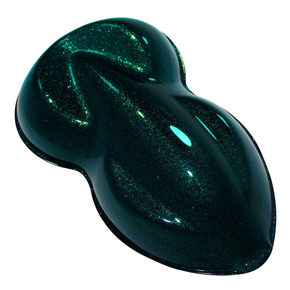Candy Flake Teal over Black Base Complete Gallon Kit
