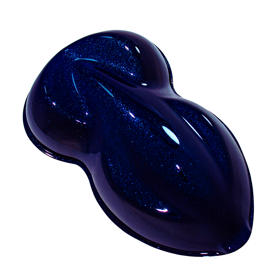 Candy Flake Cobalt Blue Basecoat Quart Complete Kit (Over Black Base)