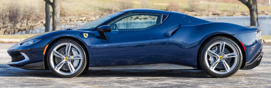 Ferrari 593 Blu Scozia Basecoat Clearcoat Complete Gallon Kit