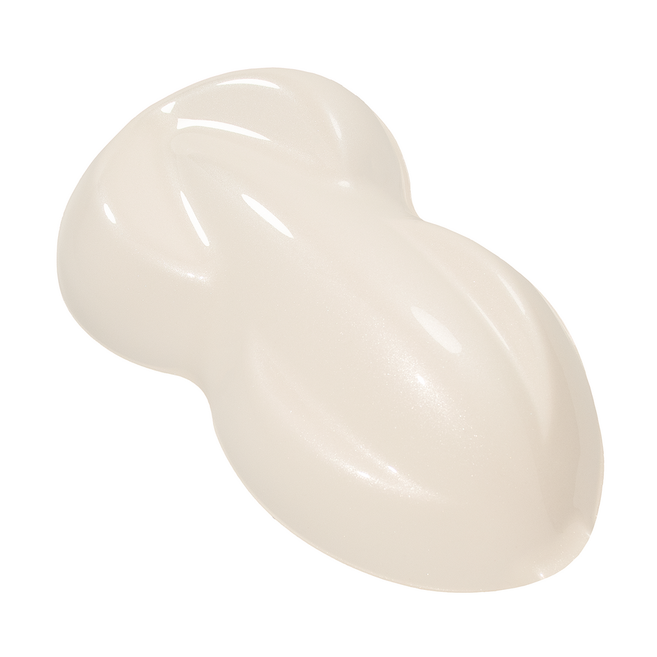 Flakey Silver Pearl Over Pure White Basecoat Quart Car Motorcycle Paint Kit