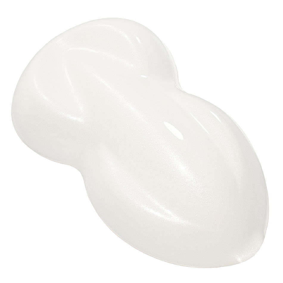 Flakey Silver Pearl Over Pure White Basecoat Gallon Car Auto Paint Kit