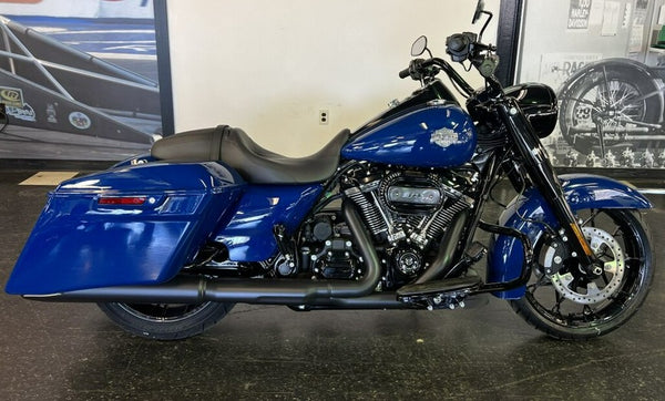 美品　ハーレー汎用　B3カーボンミラー　フォージド・ブルー harley-davidson-bright-