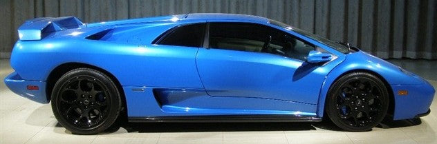 Lamborghini 0053 Blu Ely Metallic Basecoat Clearcoat Complete Gallon Kit