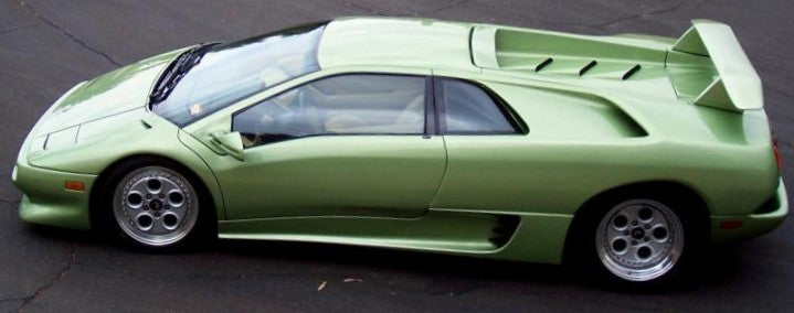 Lamborghini 0017 Verde Gonna Tri-Coat Pearl Basecoat Clearcoat Quart Paint Kit