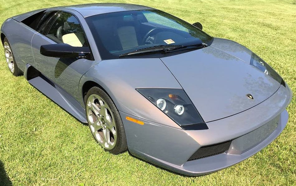 Lamborghini 0050 Grigio Iris Basecoat Clearcoat Complete Gallon Kit