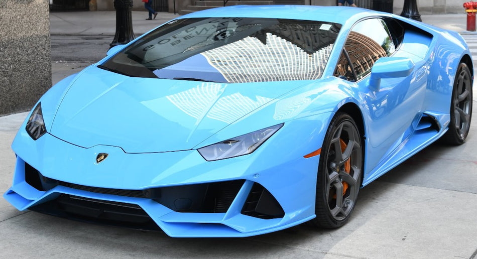 Lamborghini 0105 Blu Cepheus Tri-coat Pearl Basecoat Clearcoat Complete Gallon