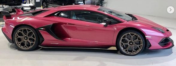 Lamborghini 0323 Rosso Porphyrios Basecoat With Reducer Quart (Basecoat Only)