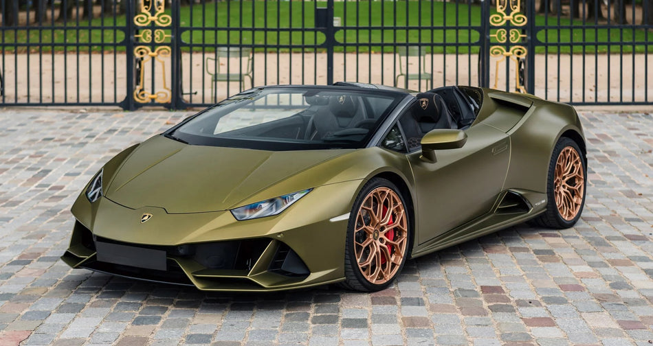 Lamborghini 0366 Verde Gea (Matte) Basecoat Clearcoat Complete Gallon Kit