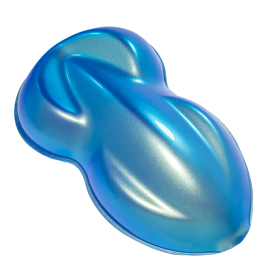 Mother of Pearl Over Rich Blue Basecoat Quart Car Motorcycle Paint Kit