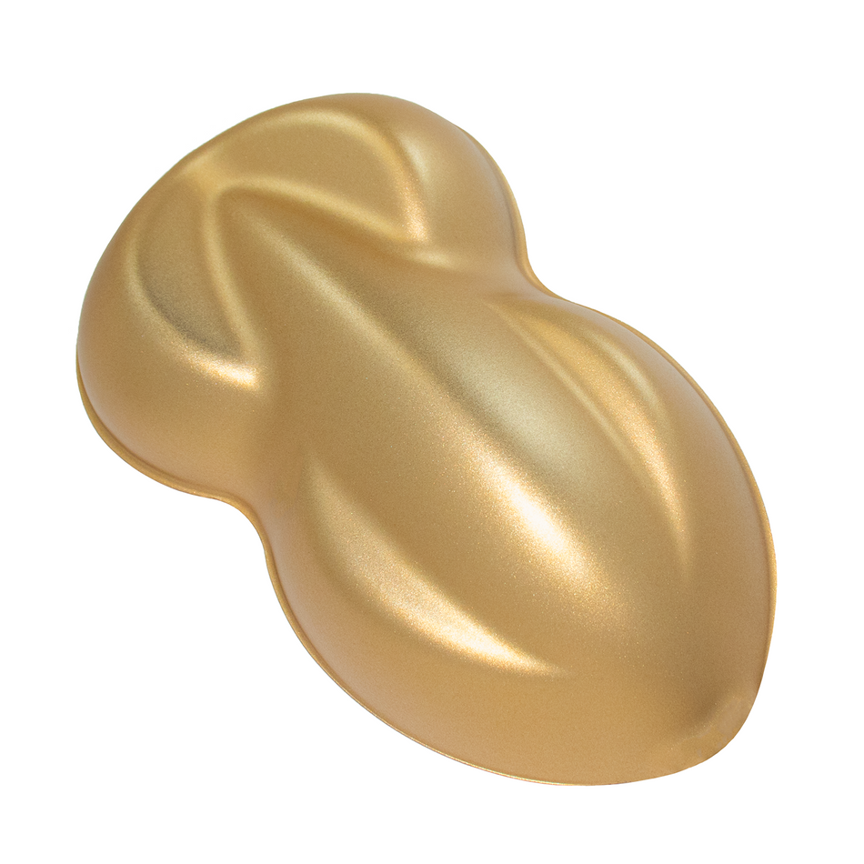 Satin Basecoat Gold Metallic Clearcoat Quart Paint Kit