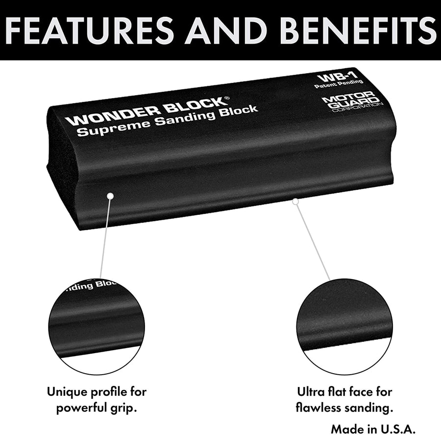 Motor Guard Wonder Block Sanding Block 2-1/2