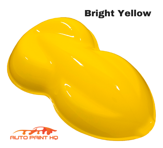 High Gloss Bright Yellow Acrylic Urethane Single Stage Gallon Paint Ki ...