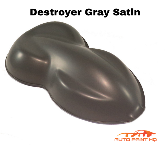 Satin Hot Rod Destroyer Gray Gallon 2K Urethane Single Stage Car Auto Paint Kit
