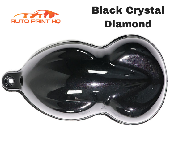 Black Crystal Diamond Pearl Acrylic Urethane Single Stage Gallon Auto Paint Kit