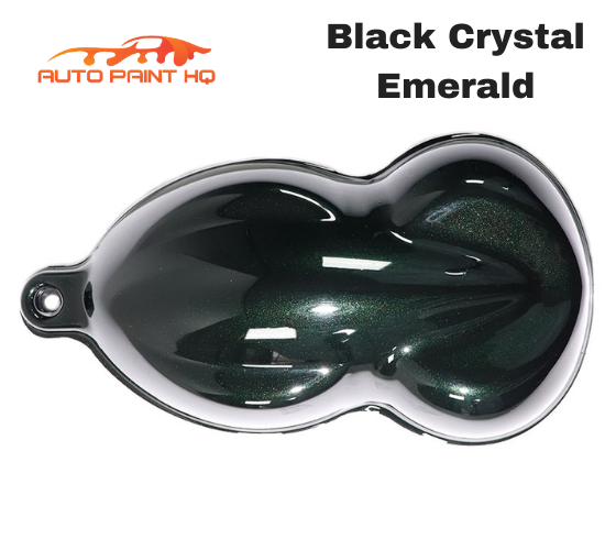 Black Crystal Emerald Pearl Basecoat with Reducer Quart (Basecoat Only) Kit