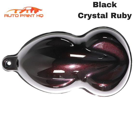 Black Crystal Ruby Pearl Basecoat with Reducer Quart (Basecoat Only) Kit