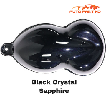 Black Crystal Sapphire Pearl Basecoat with Reducer Quart (Basecoat Only) Kit
