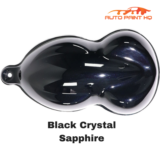 Black Crystal Sapphire Pearl Basecoat with Reducer Quart (Basecoat Only)  Kit - Fast