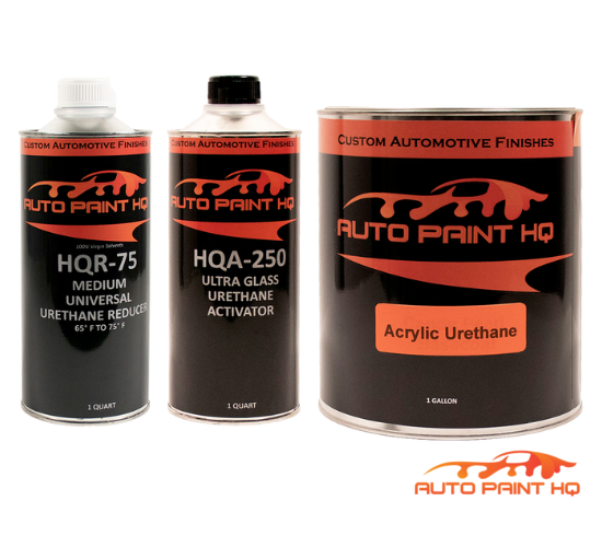 High Gloss Heavy Metal Pastel Teal 2K Acrylic Urethane Gallon Paint Kit