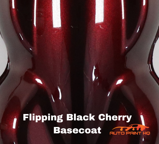 Black Cherry Flip Pearl Basecoat + Reducer Quart (Basecoat Only) Auto Paint