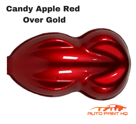 Candy Apple Red over Gold Base Complete Gallon Kit Auto Paint HQ