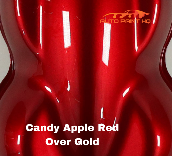 Candy Apple Red over Gold Base Complete Gallon Kit Auto Paint HQ
