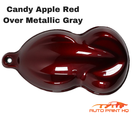 salon smart Gentleman Candy Apple Red Basecoat Quart Kit (Over Metallic Gray Base) – Auto Paint HQ