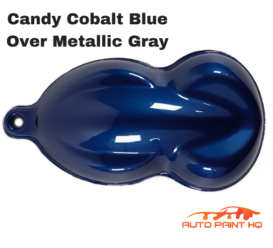 Candy Cobalt Blue Basecoat Quart Kit (Over Metallic Gray Base)