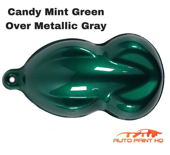 Candy Mint Green Basecoat Quart Kit (Over Metallic Gray Base)