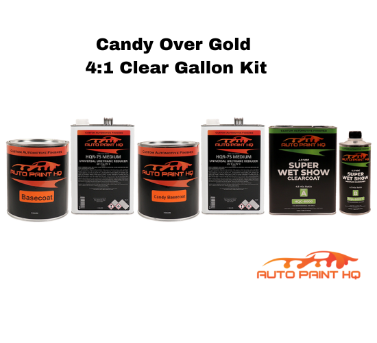Candy Gold Gallon with Gallon Reducer (Candy Midcoat Only) Car Auto Paint  Kit - Fast