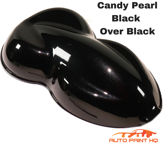 Candy Pearl Black over Black Base Complete Gallon Kit - 4:1 Mix Super Wet  Show Clear (1 Gallon Clear + 1 Qt Act) / Fast / Fast