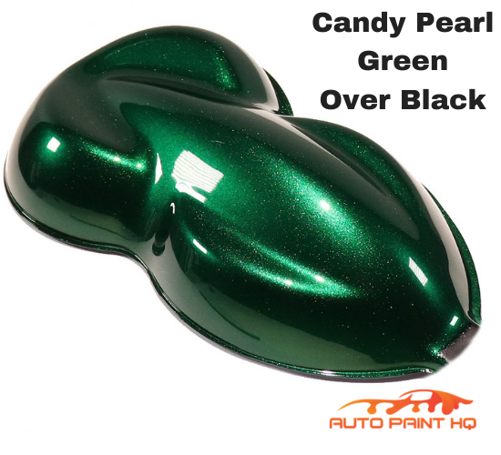 Candy Pearl Green over Black Base Complete Gallon Kit - 4:1 Mix Super Wet  Show Clear (1 Gallon Clear + 1 Qt Act) / Fast / Fast