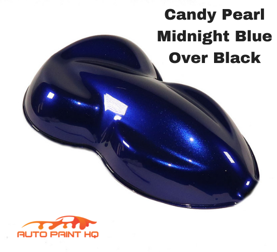Candy Pearl Midnight Blue Basecoat Quart Complete Kit (Over Black